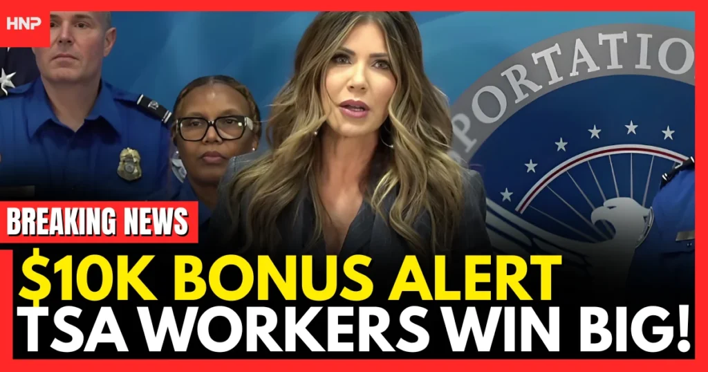 $10K BONUS ALERT TSA Workers WIN BIG!
