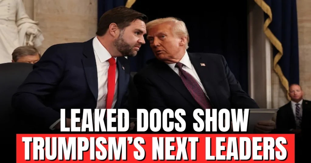 Leaked Blueprint Shows Trump Allies Planning Vance, Kirk, Trump Jr. Succession Pipeline