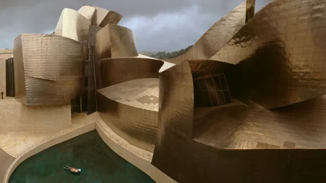 The Guggenheim Museum Bilbao, one of Gehry's most famous works
