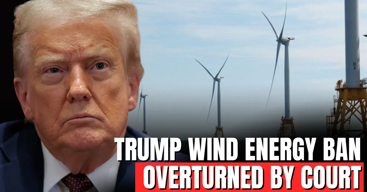 Trump ban on wind energy permits 'unlawful', court rules