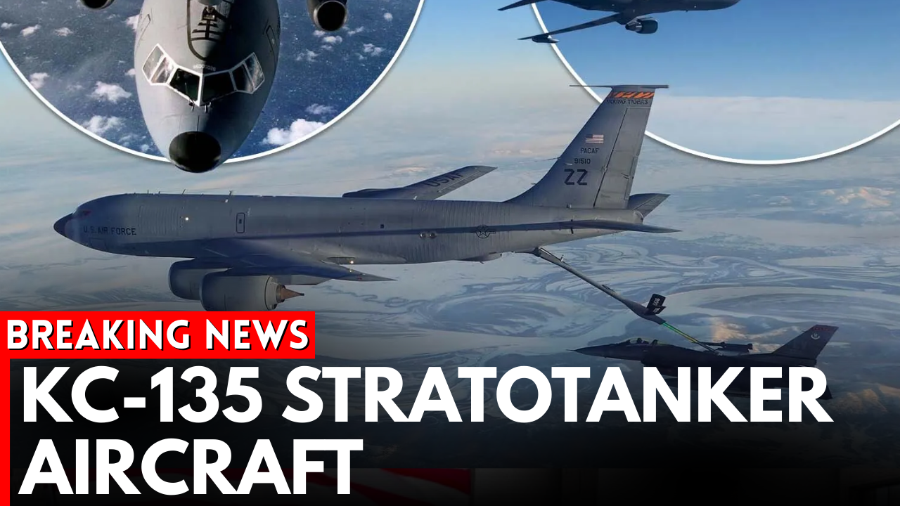 US Air Force KC-135 Stratotanker refueling plane similar to aircraft that crashed in Iraq killing six crew members