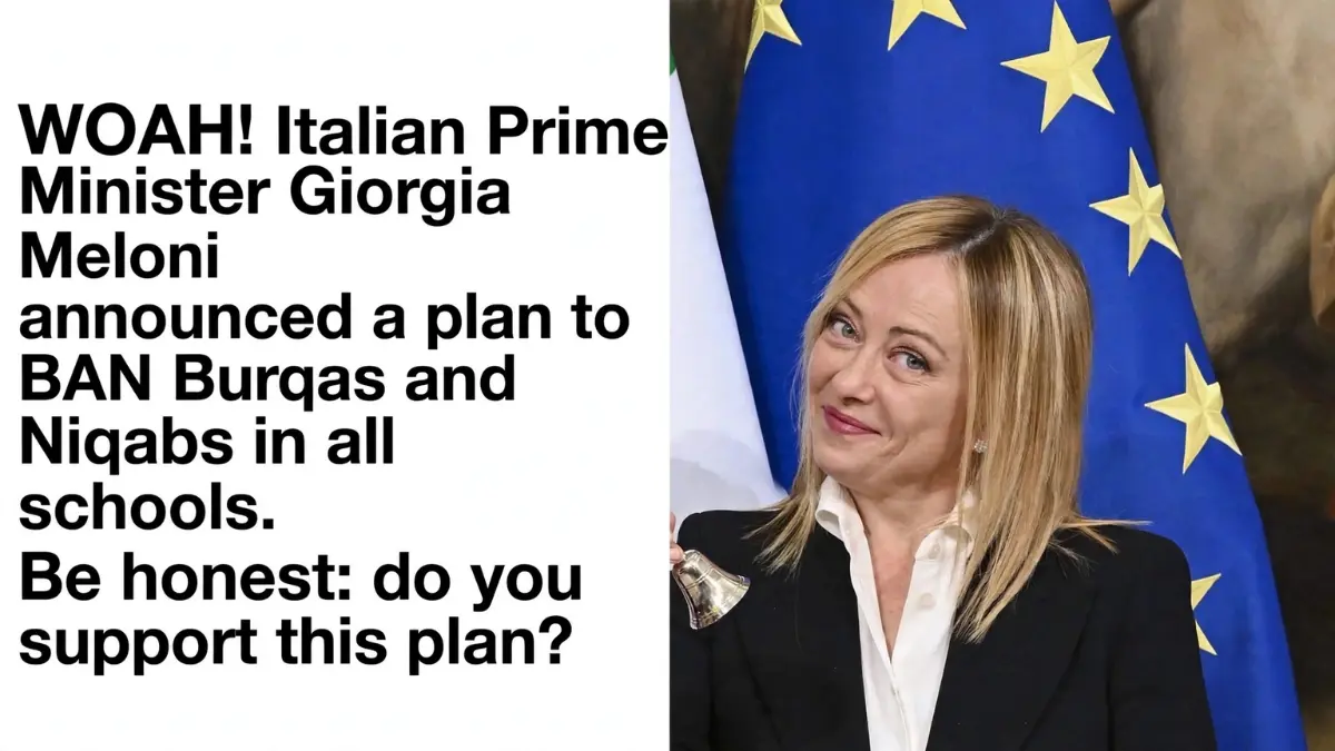Italy Burqa Ban in Schools: What Meloni’s Plan Really Says